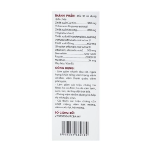 Xịt họng Methorphan Bee Traphaco 30ml Xịt họng Methorphan Bee Traphaco 30ml