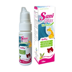 Xịt vệ sinh mũi Tất Thành Sani Spray Baby 70ml