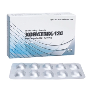Xonatrix-120 Davipharm 3 vỉ x 10 viên (Fexofenadin)