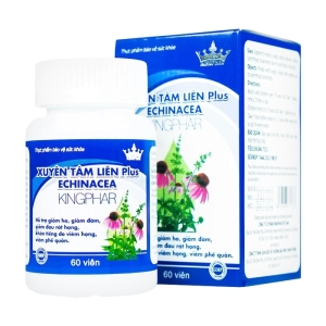 Xuyên Tâm Liên Plus Echinacea Kingphar 60 viên - Hỗ trợ giảm ho, giảm đờm