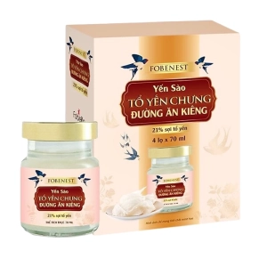 Yến Sào Tổ Yến Chưng Đường Ăn Kiêng Fobenest 21 Fobelife 6 lọ x 70ml