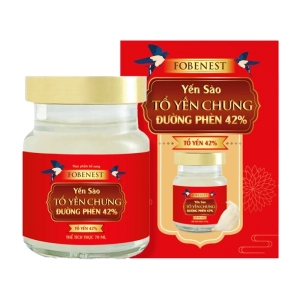 Yến Sào Tổ Yến Chưng Đường Phèn Fobenest 42 Fobelife 6 lọ x 70ml
