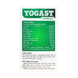 Yogast StarUSA Dolexphar 20 gói x 10ml Yogast StarUSA Dolexphar 20 gói x 10ml