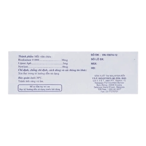 Yspbio Tase Y.S.P 10 vỉ x 10 viên (Biodiastase + Lipase + Newlase)