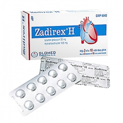 Zadirex H 50mg/12.5mg Glomed 3 vỉ x 10 viên