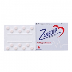 Zanedip 10mg Recordati 2 vỉ x 14 viên (Lercanidipine)