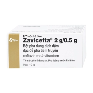 Zavicefta 2g/0.5g Pfizer 10 lọ Zavicefta 2g/0.5g Pfizer 10 lọ
