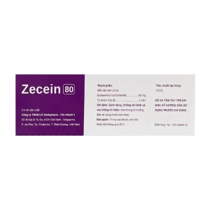 Zecein 80 Stellapharm 5 vỉ x 10 viên