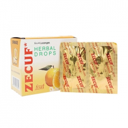 Thuốc ho Zecuf Herbal Drops Cam, Hộp 20 viên