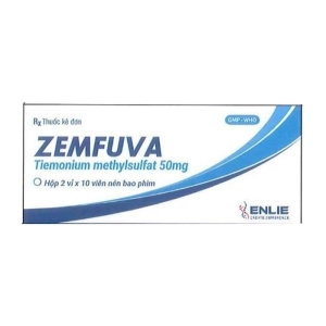 Zemfuva 50mg Enlie 2 vỉ x 10 viên (Tiemonium methylsulfat)