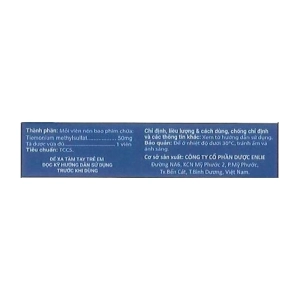 Zemfuva 50mg Enlie 2 vỉ x 10 viên (Tiemonium methylsulfat)