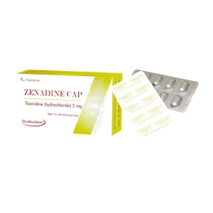 Zenadine Cap 2mg Herabiopharm 3 vỉ x 10 viên (Tizanidine hydrochloride)