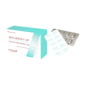 Zenadine Cap 6mg Herabiopharm 10 vỉ x 10 viên (Tizanidine hydrochloride)