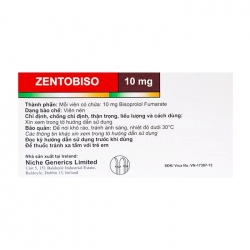Zentobiso 10mg Niche Generics 2 vỉ x 14 viên - TEST Zentobiso 10mg Niche Generics 2 vỉ x 14 viên - TEST