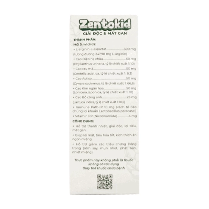 Zentokid Giải Độc Mát Gan CPC1 Hà Nội 20 ống x 5ml - Hỗ trợ thanh nhiệt, giải độc Zentokid Giải Độc Mát Gan CPC1 Hà Nội 20 ống x 5ml - Hỗ trợ thanh nhiệt, giải độc