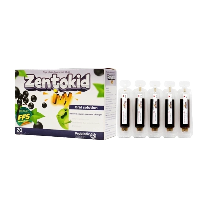Zentokid Ivy CPC1 Hà Nội 20 ống x 5ml - Hỗ trợ giảm ho, ho có đờm