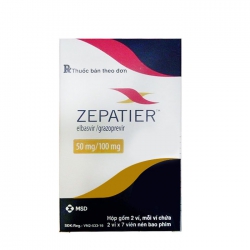 Thuốc Zepatier 50mg/100mg, Hộp 28 viên
