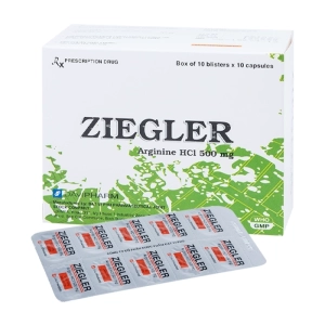 Ziegler 500mg Davipharm, 10 vỉ x 10 viên Ziegler 500mg Davipharm, 10 vỉ x 10 viên