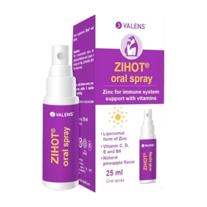Zihot Oral Spray Valens 25ml - Bổ sung Kẽm, Vitamin cho cơ thể