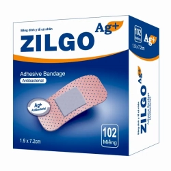 Zilgo Ag+ Adhesive Bandage 102 miếng - Băng cá nhân ion bạc kháng khuẩn Zilgo Ag+ Adhesive Bandage 102 miếng - Băng cá nhân ion bạc kháng khuẩn