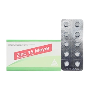 Zinc 15 Meyer-BPC 10 vỉ x 10 viên (Zinc Gluconate) Zinc 15 Meyer-BPC 10 vỉ x 10 viên (Zinc Gluconate)