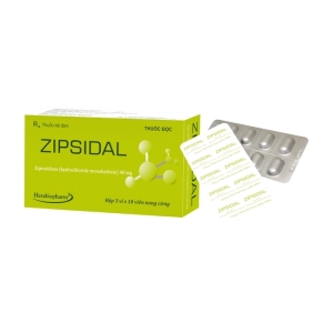 Zipsidal 40mg Herabiopharm 3 vỉ x 10 viên (Ziprasidone)