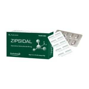 Zipsidal 80mg Herabiopharm 3 vỉ x 10 viên (Ziprasidone)