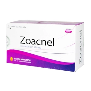 Zoacnel 20mg Davipharm 3 vỉ x 10 viên (Isotretinoin)