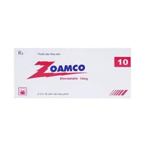 Zoamco 10mg Pymepharco, Hộp 2 vỉ x 15 viên Zoamco 10mg Pymepharco, Hộp 2 vỉ x 15 viên
