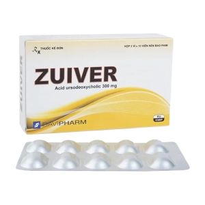 Zuiver 300mg Davipharm 3 vỉ x 10 viên (Acid ursodeoxycholic)