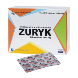 Zuryk 300mg Davipharm 10 vỉ x 10 viên