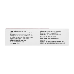 Zytovyrin S Korea United Pharm 3 vỉ x 10 viên (Ezetimib + Simvastatin)
