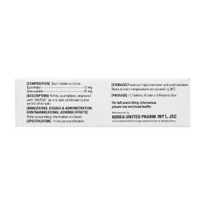 Zytovyrin S Korea United Pharm 3 vỉ x 10 viên (Ezetimib + Simvastatin)