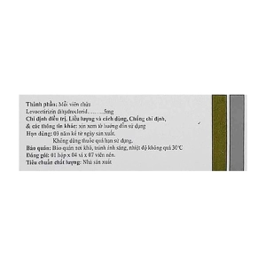 Zyx 5mg Biofarm 4 vỉ x 7 viên (Levocetirizin)