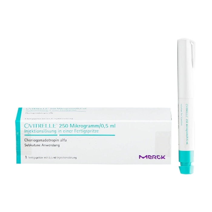 Ovitrelle 250 micrograms/0.5ml Merck 1 bút tiêm (Choriogonadotropin alfa) Ovitrelle 250 micrograms/0.5ml Merck 1 bút tiêm (Choriogonadotropin alfa)